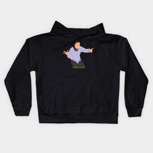 Office Michael Scott Parkour Meme Fan Art Kids Hoodie